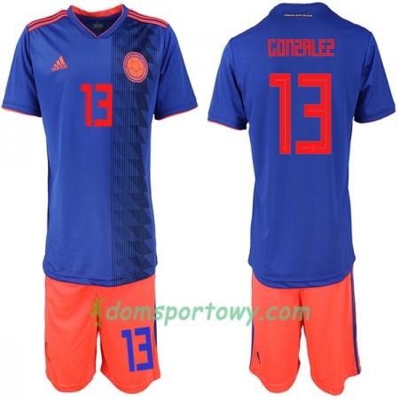 Koszulka Kolumbia Gonzalez 13 Dziecięcy Wyjazdowe Koszulki Piłkarskie Mistrzostwa Świata 2018